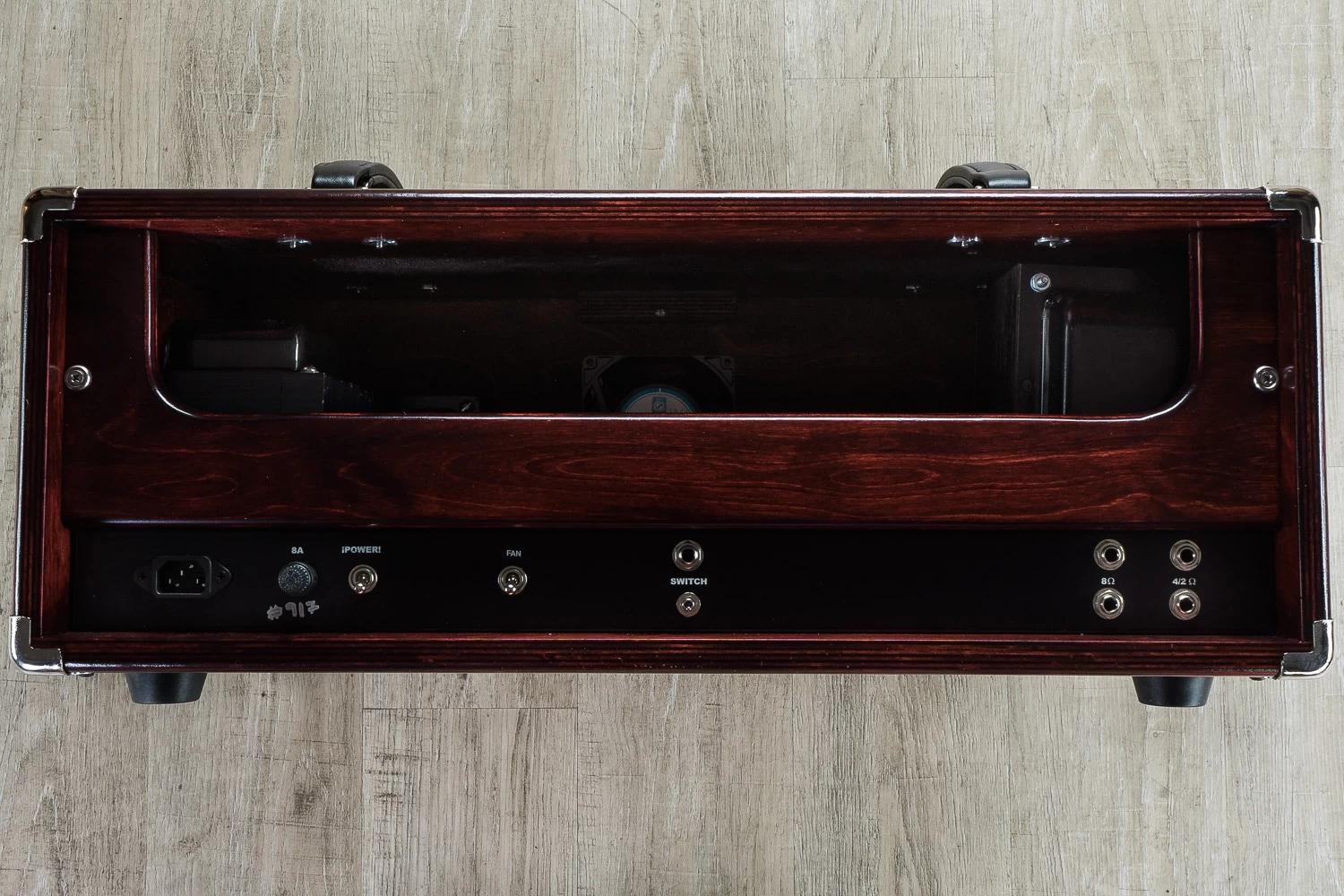 Verellen Amplifiers Meatsmoke 300-Watt Bass And Guitar Amplifier Head - Cherry Wine Stain 8 Verellen Amplifiers Meatsmoke 300-Watt Bass And Guitar Amplifier Head - Cherry Wine Stain - Image 6