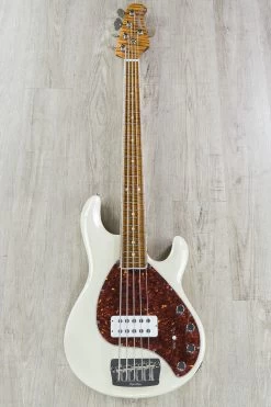 Ernie Ball Music Man 30th Anniversary StingRay 5 H, Trans Buttercream, Roasted Flame Maple Neck And Fretboard -Musical Instrument Shop dsc07379