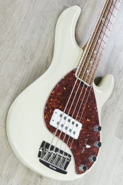 Ernie Ball Music Man 30th Anniversary StingRay 5 H, Trans Buttercream, Roasted Flame Maple Neck And Fretboard -Musical Instrument Shop dsc07381 copy