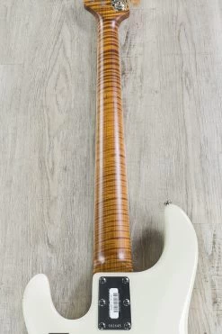 Ernie Ball Music Man 30th Anniversary StingRay 5 H, Trans Buttercream, Roasted Flame Maple Neck And Fretboard -Musical Instrument Shop dsc07384