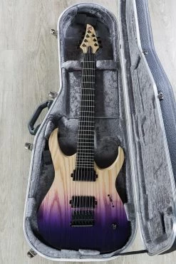Mayones Duvell Q7 John Browne Signature 7-String Electric Guitar, Ebony Fingerboard, Hard Case - Winter Heather (Ash) -Musical Instrument Shop dsc07416 1