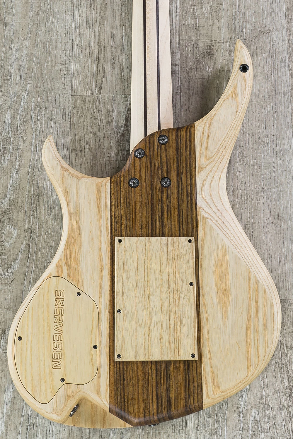 Skervesen 4AP Soul Semi-Hollow Guitar, Black Gold Burst, Mastergrade Flame Maple Top, Bare Knuckle Pickups, Macassar Ebony Fretboard 8 Skervesen 4AP Soul Semi-Hollow Guitar, Black Gold Burst, Mastergrade Flame Maple Top, Bare Knuckle Pickups, Macassar Ebony Fretboard - Image 6