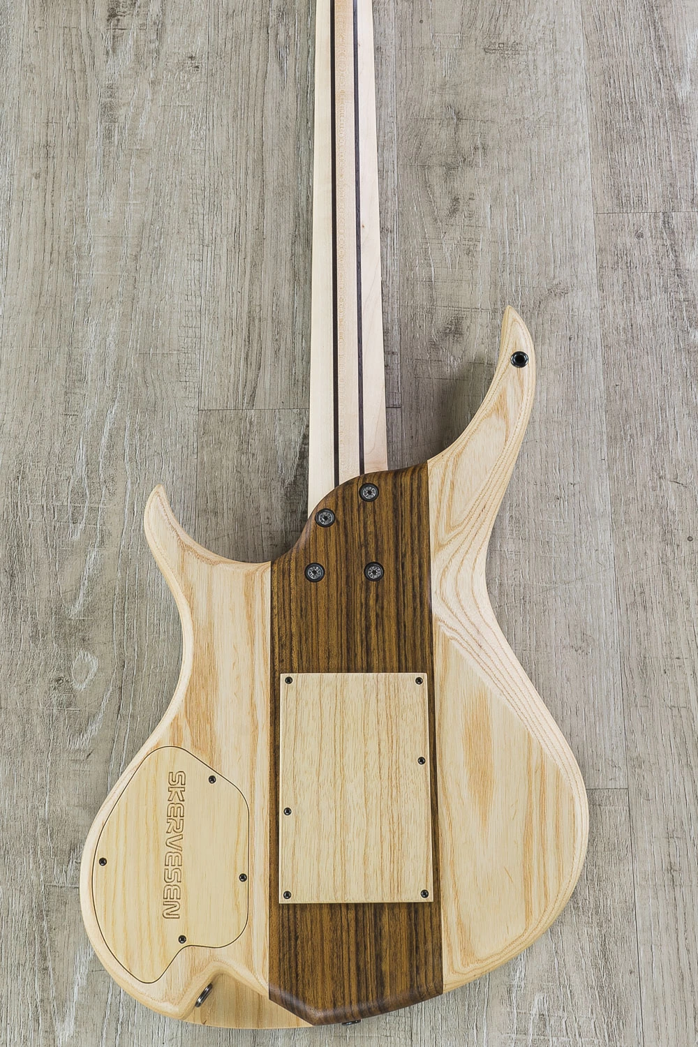 Skervesen 4AP Soul Semi-Hollow Guitar, Black Gold Burst, Mastergrade Flame Maple Top, Bare Knuckle Pickups, Macassar Ebony Fretboard 7 Skervesen 4AP Soul Semi-Hollow Guitar, Black Gold Burst, Mastergrade Flame Maple Top, Bare Knuckle Pickups, Macassar Ebony Fretboard - Image 5