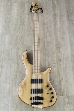 Mayones Slogan Classic 5 5-String Bass, Myrtlewood Top, Maple Fretboard, Bartolini Pickups, Aguilar Preamp, 9.4 Lbs. -Musical Instrument Shop dsc07946