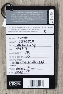 PRS Paul Reed Smith McCarty Singlecut 594 Semi-Hollow 10-Top Guitar, Charcoal Emerald Burst Wrap, Flame Maple, Rosewood 23 PRS Paul Reed Smith McCarty Singlecut 594 Semi-Hollow 10-Top Guitar, Charcoal Emerald Burst Wrap, Flame Maple, Rosewood -Musical Instrument Shop dsc07961 2