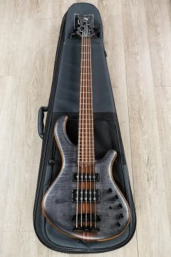 Mayones Patriot Tank 5, 5-String Bass, Trans Graphite Finish, Flame Maple Top, Nordstrand Pickups -Musical Instrument Shop dsc08722 2 3