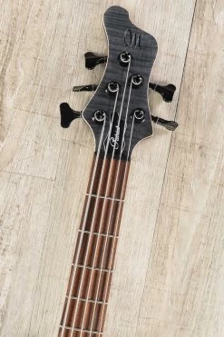 Mayones Patriot Tank 5, 5-String Bass, Trans Graphite Finish, Flame Maple Top, Nordstrand Pickups -Musical Instrument Shop dsc08733 2