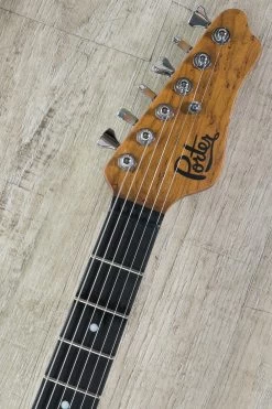 Porter Les Bois Guitar, 2-Tone Tobacco Burst Finish, Roasted Birdseye Maple Neck, Ebony Fretboard -Musical Instrument Shop dsc08757