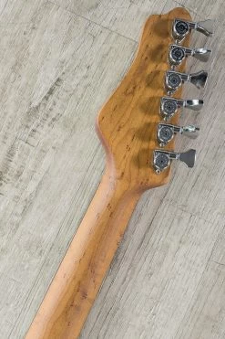 Porter Les Bois Guitar, 2-Tone Tobacco Burst Finish, Roasted Birdseye Maple Neck, Ebony Fretboard -Musical Instrument Shop dsc08760