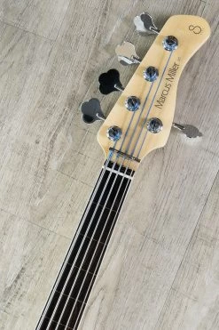 Sire Marcus Miller V7 5-String 2nd Generation Fretless Bass, Black (BK), Alder Body, Ebony Fretboard -Musical Instrument Shop dsc08833