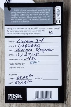 2018 PRS Paul Reed Smith Custom 24 Guitar, Fire Red Burst, Pattern Regular Neck, Rosewood Fretboard, 7.2 Lbs. -Musical Instrument Shop dsc09025 2