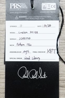 PRS Paul Reed Smith Wood Library Custom 24-08 10-Top Guitar, Satin Autumn Sky, Quilt Top, Flame Maple Neck, Ebony Board, Swamp Ash Back 23 PRS Paul Reed Smith Wood Library Custom 24-08 10-Top Guitar, Satin Autumn Sky, Quilt Top, Flame Maple Neck, Ebony Board, Swamp Ash Back -Musical Instrument Shop dsc09132 3