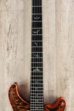 PRS Paul Reed Smith Wood Library Custom 24-08 10-Top Guitar, Satin Autumn Sky, Quilt Top, Flame Maple Neck, Ebony Board, Swamp Ash Back 16 PRS Paul Reed Smith Wood Library Custom 24-08 10-Top Guitar, Satin Autumn Sky, Quilt Top, Flame Maple Neck, Ebony Board, Swamp Ash Back -Musical Instrument Shop dsc09145 4