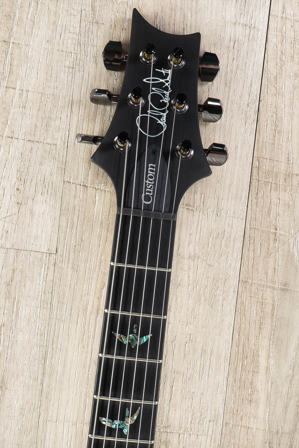 PRS Paul Reed Smith Wood Library Custom 24-08 10-Top Guitar, Satin Autumn Sky, Quilt Top, Flame Maple Neck, Ebony Board, Swamp Ash Back 9 PRS Paul Reed Smith Wood Library Custom 24-08 10-Top Guitar, Satin Autumn Sky, Quilt Top, Flame Maple Neck, Ebony Board, Swamp Ash Back - Image 7