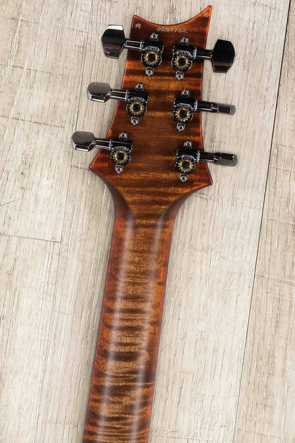 PRS Paul Reed Smith Wood Library Custom 24-08 10-Top Guitar, Satin Autumn Sky, Quilt Top, Flame Maple Neck, Ebony Board, Swamp Ash Back 10 PRS Paul Reed Smith Wood Library Custom 24-08 10-Top Guitar, Satin Autumn Sky, Quilt Top, Flame Maple Neck, Ebony Board, Swamp Ash Back - Image 8