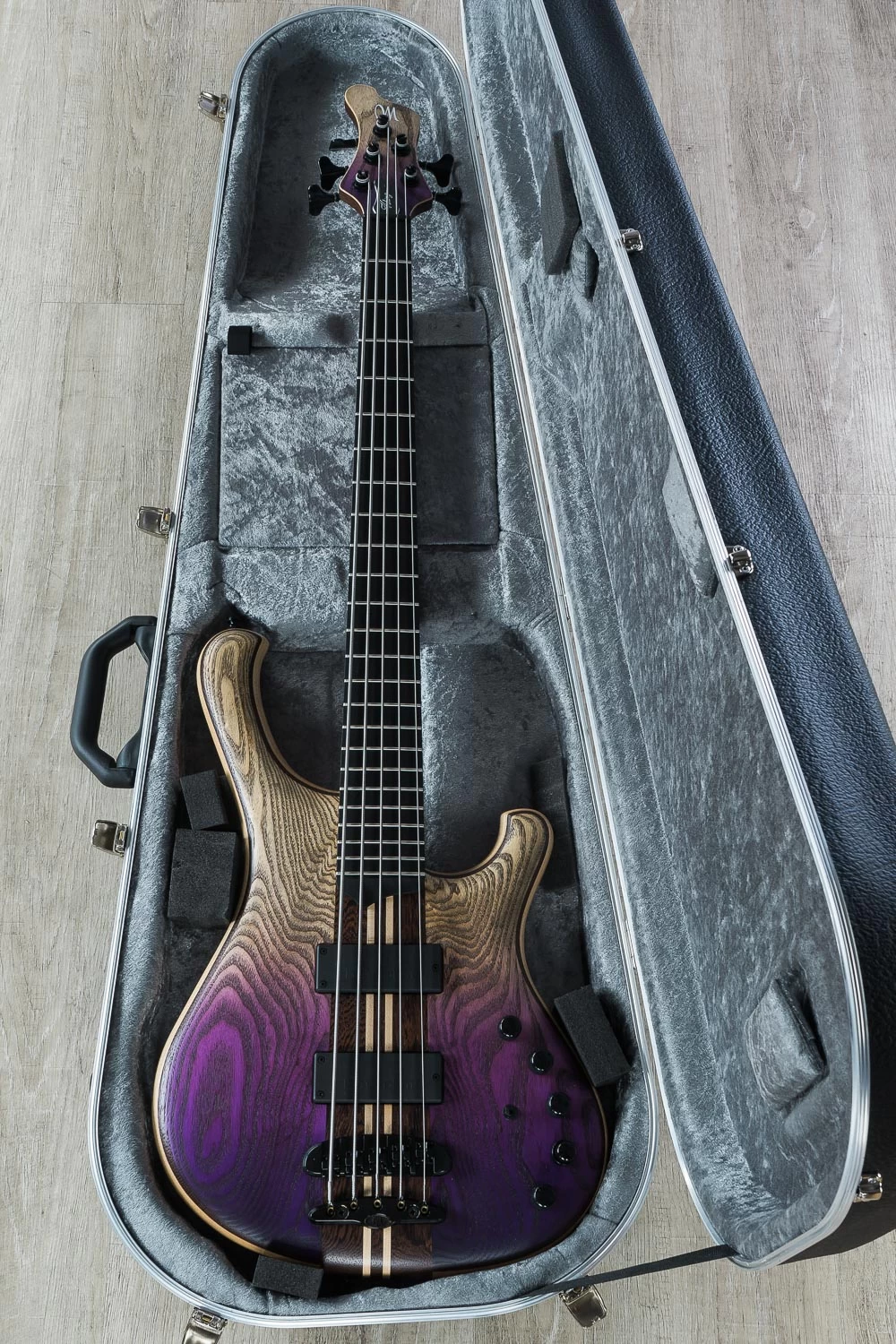 Mayones Viking 5 5-String Bass, Purple Horizon, Ebony Fretboard, Bartolini And Aguilar Electronics 13 Mayones Viking 5 5-String Bass, Purple Horizon, Ebony Fretboard, Bartolini And Aguilar Electronics - Image 11