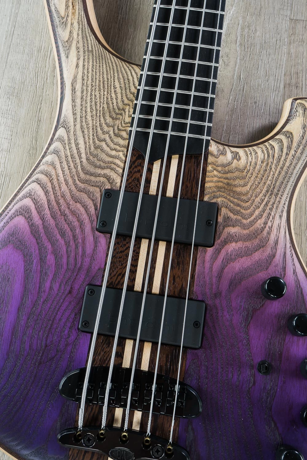 Mayones Viking 5 5-String Bass, Purple Horizon, Ebony Fretboard, Bartolini And Aguilar Electronics 4 Mayones Viking 5 5-String Bass, Purple Horizon, Ebony Fretboard, Bartolini And Aguilar Electronics - Image 2