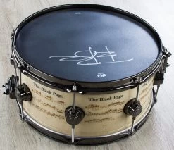 DW Drum Workshop Collector's Series Icon Snare, Bozzio "The Black Page"