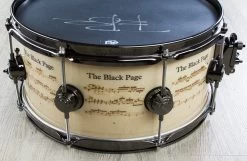 DW Drum Workshop Collector's Series Icon Snare, Bozzio "The Black Page" -Musical Instrument Shop dw bp icon snare 11