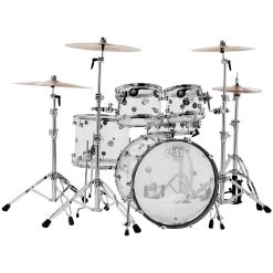DW Drum Workshop DDAC2215CL Design Series 5pc Shell Pack Drum Kit, Clear Acryllic