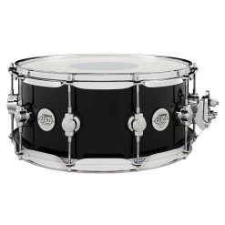 DW Design Series Maple Snare Drum, 6.5-inch X 14-inch, Piano Black Gloss Lacquer