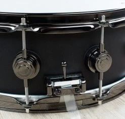 DW Drum Workshop Coll Series Aluminum Snare Drum, Matte Black 5.5" X 14" -Musical Instrument Shop dw drva5514svbn 5