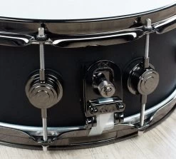 DW Drum Workshop Coll Series Aluminum Snare Drum, Matte Black 5.5" X 14" -Musical Instrument Shop dw drva5514svbn 6