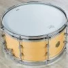 Gretsch USA Custom Round Badge Limited Edition Snare Drum, Satin Millennium Maple Shell (7" X 14") -Musical Instrument Shop dw gr sl0714s8cmt 1 1