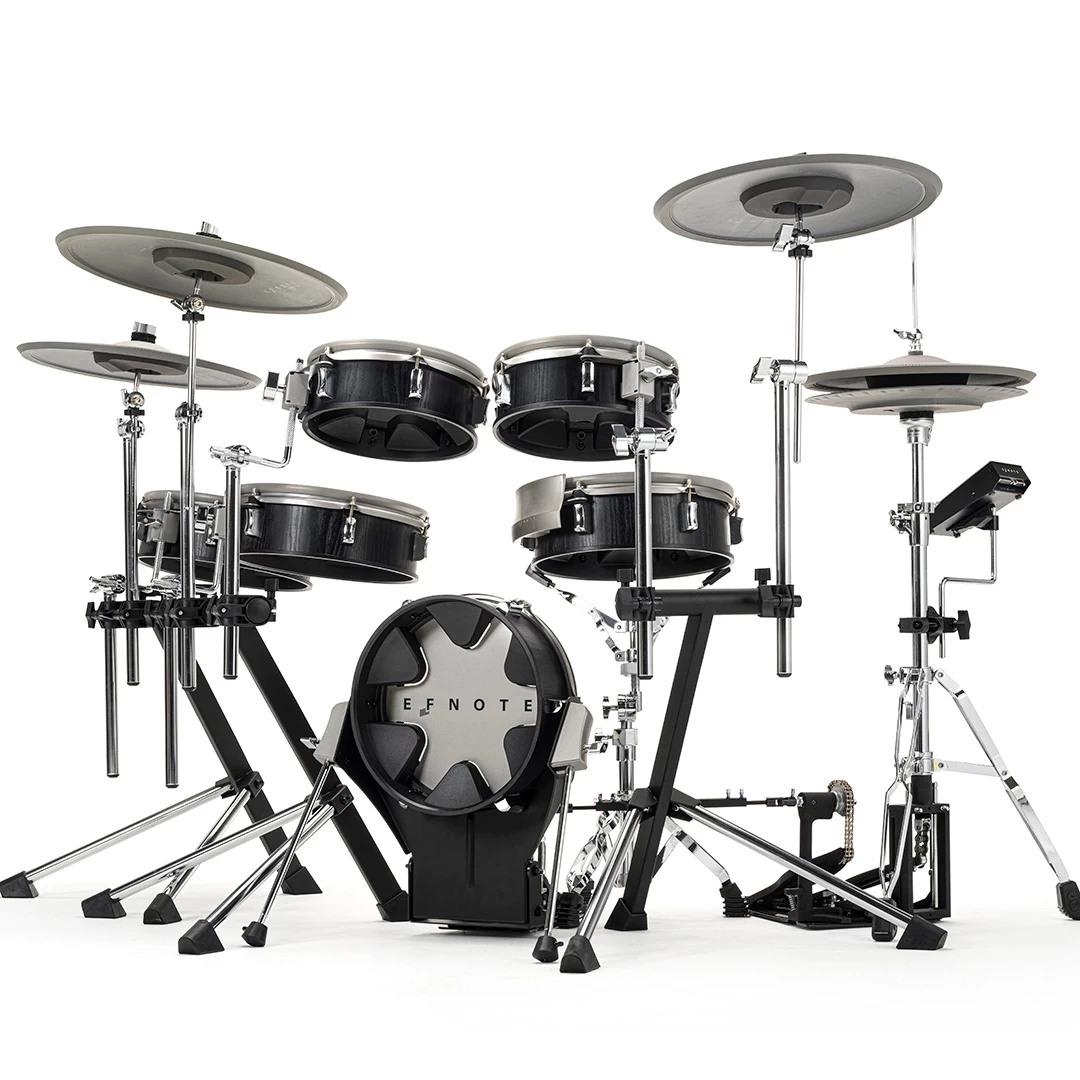 EFNOTE 3X 10-Piece Compact Electronic Drum Set W/ 3x Lambda Tripod Stands 4 EFNOTE 3X 10-Piece Compact Electronic Drum Set W/ 3x Lambda Tripod Stands - Image 2
