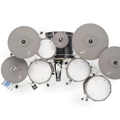 EFNOTE 5X 10-Piece Electronic Drum Set W/ Full Sized Shells, Black Matte Finish -Musical Instrument Shop efnote efnote5x 4