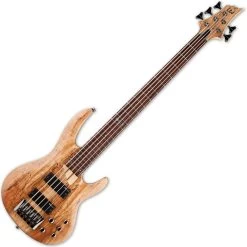 ESP LTD B-205 B Series 5-String Bass, Spalted Maple, Natural Satin Finish