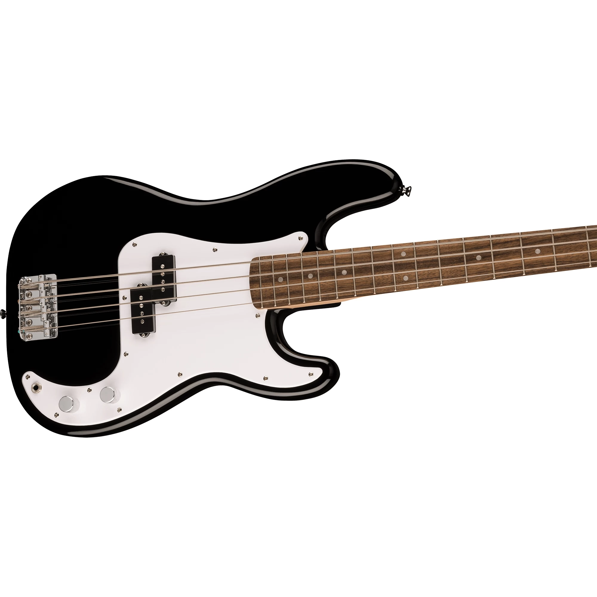 Fender Squier Sonic Precision Bass, Laurel Fingerboard, White Pickguard, Black 4 Fender Squier Sonic Precision Bass, Laurel Fingerboard, White Pickguard, Black - Image 2