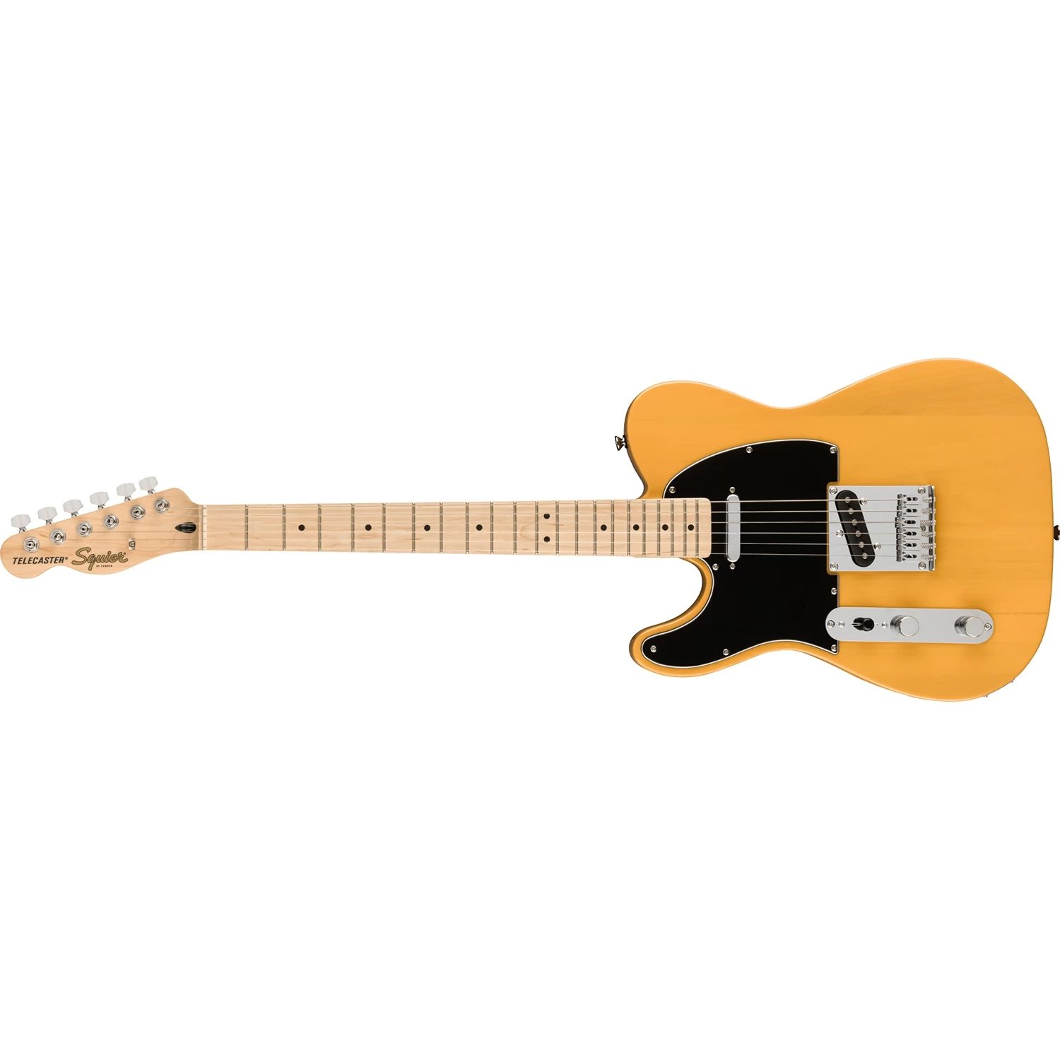 Fender Squier Affinity Series Telecaster Left-Handed Guitar, Maple Fingerboard, Butterscotch Blonde 3 Fender Squier Affinity Series Telecaster Left-Handed Guitar, Maple Fingerboard, Butterscotch Blonde