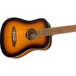 Fender Redondo Mini Acoustic Guitar W/ Gig Bag, Walnut Fretboard, Sunburst -Musical Instrument Shop fen 0970710103 3