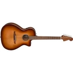 Fender Newporter Classic Acoustic Electric Guitar W/ Gig Bag, Aged Cognac Burst -Musical Instrument Shop fen 0970943137 2