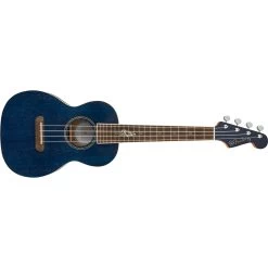 Fender Dhani Harrison Uke Tenor Ukulele W/ Pickup, Walnut Fretboard, Sapphire Blue