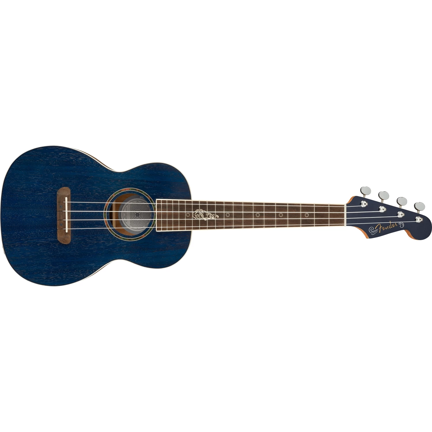 Fender Dhani Harrison Uke Tenor Ukulele W/ Pickup, Walnut Fretboard, Sapphire Blue 3 Fender Dhani Harrison Uke Tenor Ukulele W/ Pickup, Walnut Fretboard, Sapphire Blue