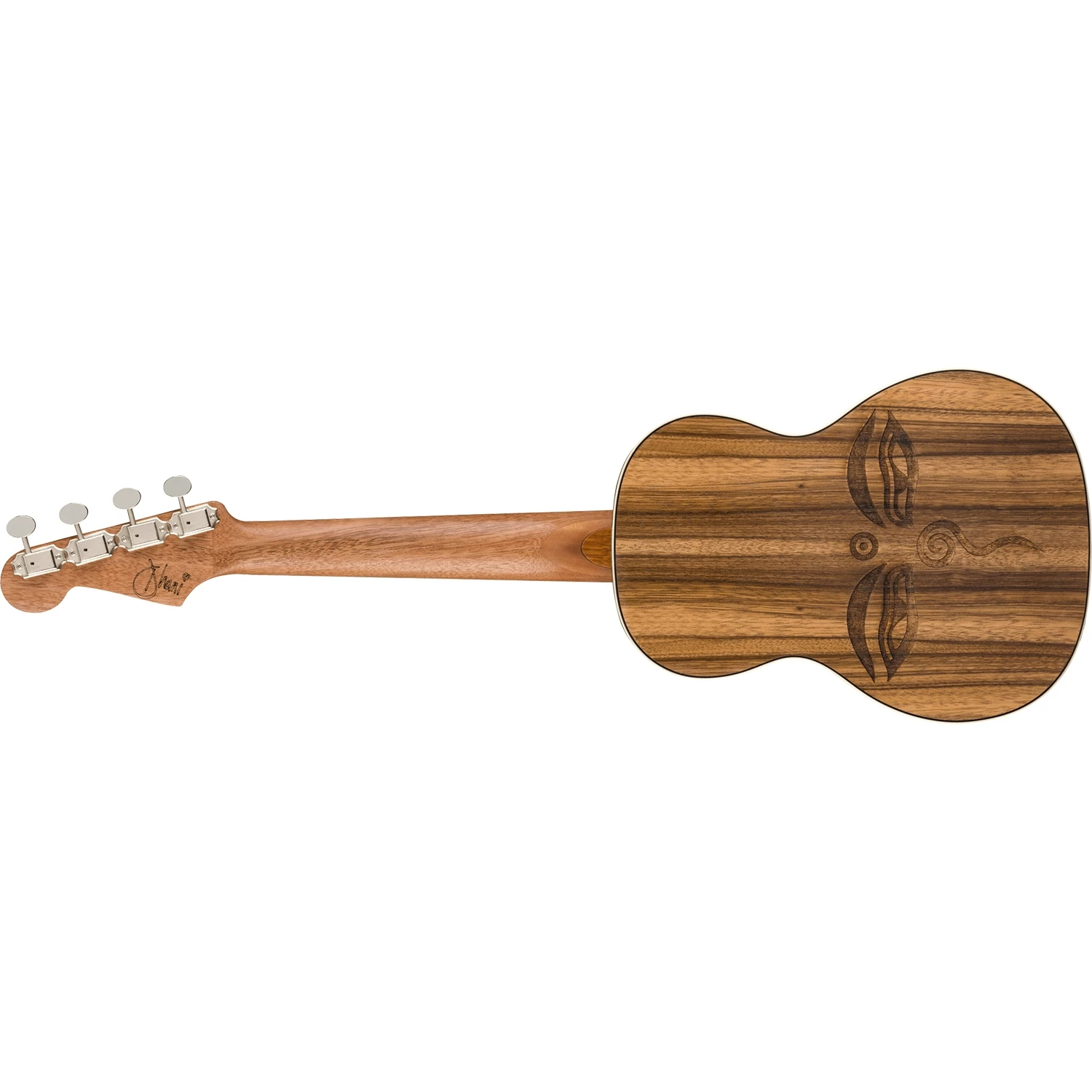 Fender Dhani Harrison Uke Tenor Ukulele W/ Pickup, Walnut Fretboard, Sapphire Blue 6 Fender Dhani Harrison Uke Tenor Ukulele W/ Pickup, Walnut Fretboard, Sapphire Blue - Image 4