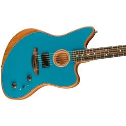 Fender American Acoustasonic Jazzmaster Guitar, Ebony Fretboard, Ocean Turquoise -Musical Instrument Shop fen 0972313208 3 3