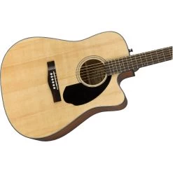 Fender CD-60SCE Dreadnought Acoustic Electric Guitar, Walnut Fingerboard, Natural -Musical Instrument Shop fen cd 60sce dread nat 3
