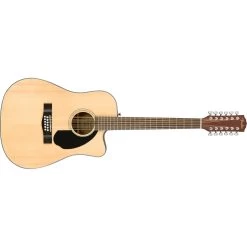 Fender CD-60SCE Dreadnought 12-String Acoustic Electric Guitar, Walnut Fingerboard, Natural