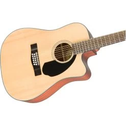Fender CD-60SCE Dreadnought 12-String Acoustic Electric Guitar, Walnut Fingerboard, Natural -Musical Instrument Shop fen cd 60sce dread12 nat 3