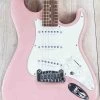 G&L USA S-500 Guitar, Shell Pink, Caribbean Rosewood Fretboard
