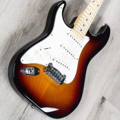 G&L Fullerton Deluxe Legacy Left-Handed Guitar, Maple Fretboard, 3-Tone Sunburst -Musical Instrument Shop gl fdlgy 3ts mp lh 1