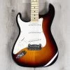 G&L Fullerton Deluxe Legacy Left-Handed Guitar, Maple Fretboard, 3-Tone Sunburst -Musical Instrument Shop gl fdlgy 3ts mp lh 2