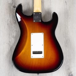 G&L Fullerton Deluxe Legacy Left-Handed Guitar, Maple Fretboard, 3-Tone Sunburst -Musical Instrument Shop gl fdlgy 3ts mp lh 4