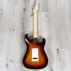 G&L Fullerton Deluxe Legacy Left-Handed Guitar, Maple Fretboard, 3-Tone Sunburst -Musical Instrument Shop gl fdlgy 3ts mp lh 5