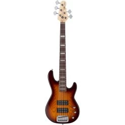 G&L Tribute Series L-2500 5-String Bass, Rosewood Fretboard, Tobacco Sunburst