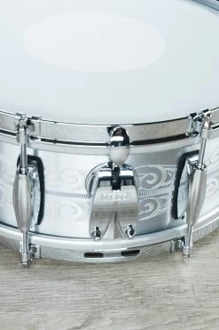 Gretsch 135th Anniversary Aluminum Snare Drum With Carry Bag - 5"x14" (S/N: A135-1041) -Musical Instrument Shop gretsch g4160 a135 1 4