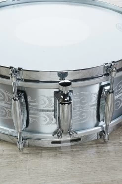 Gretsch 135th Anniversary Aluminum Snare Drum With Carry Bag - 5"x14" (S/N: A135-1041) -Musical Instrument Shop gretsch g4160 a135 1 5